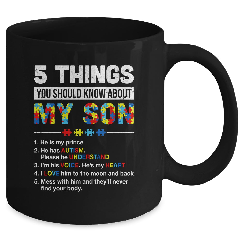 Autism Awareness Support Autism Son Kids For Mom Dad Mug | siriusteestore