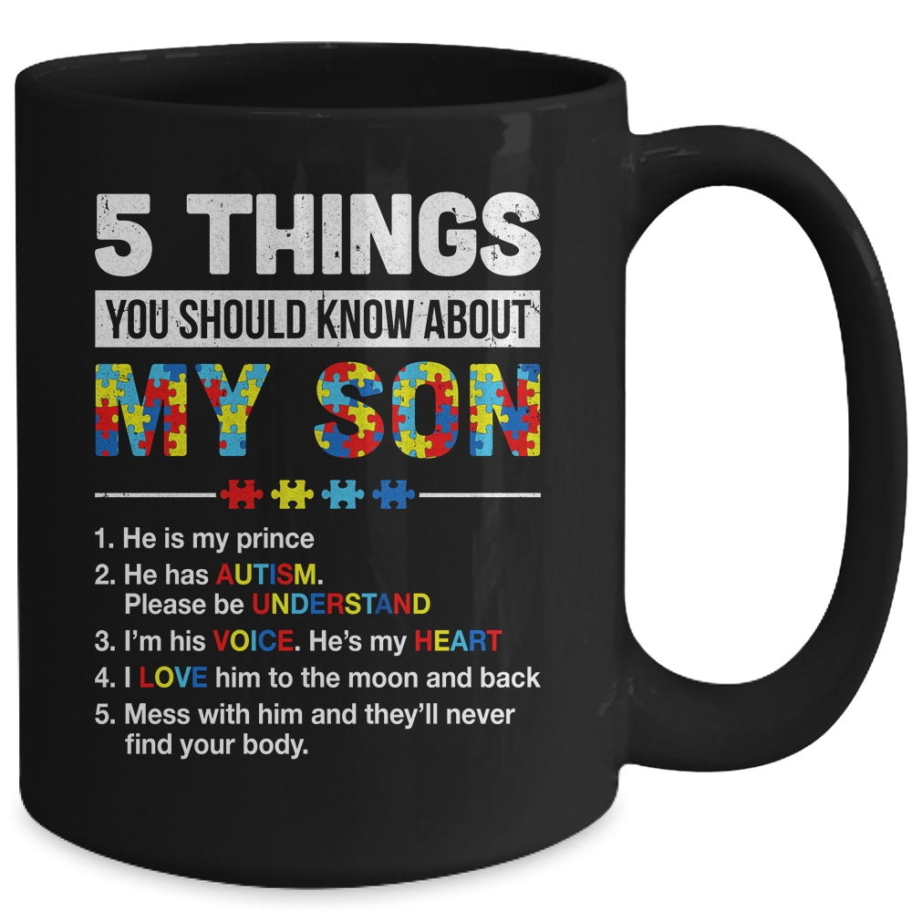 Autism Awareness Support Autism Son Kids For Mom Dad Mug | siriusteestore