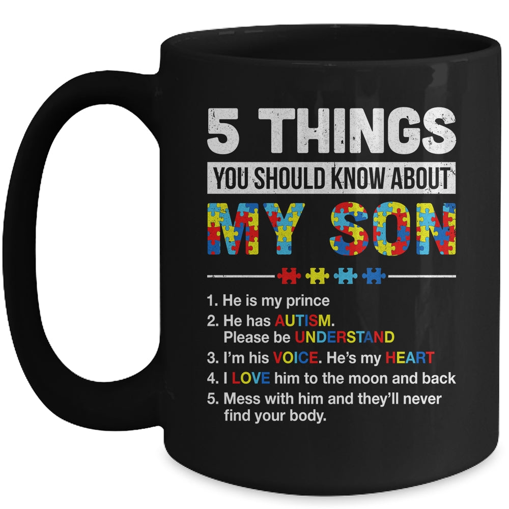 Autism Awareness Support Autism Son Kids For Mom Dad Mug | siriusteestore