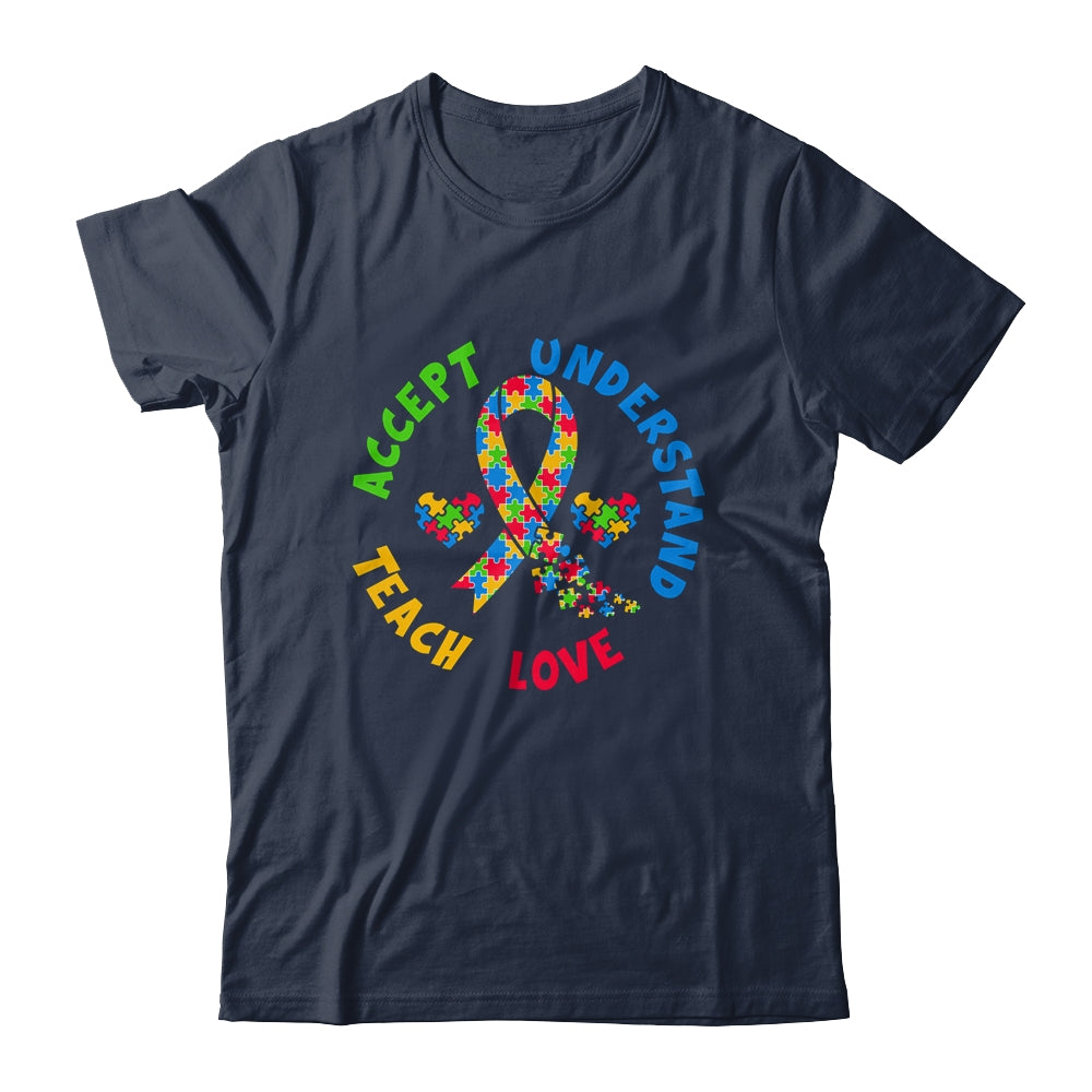 Autism Awareness Teacher Teach Accept Understand Love Shirt & Hoodie | siriusteestore
