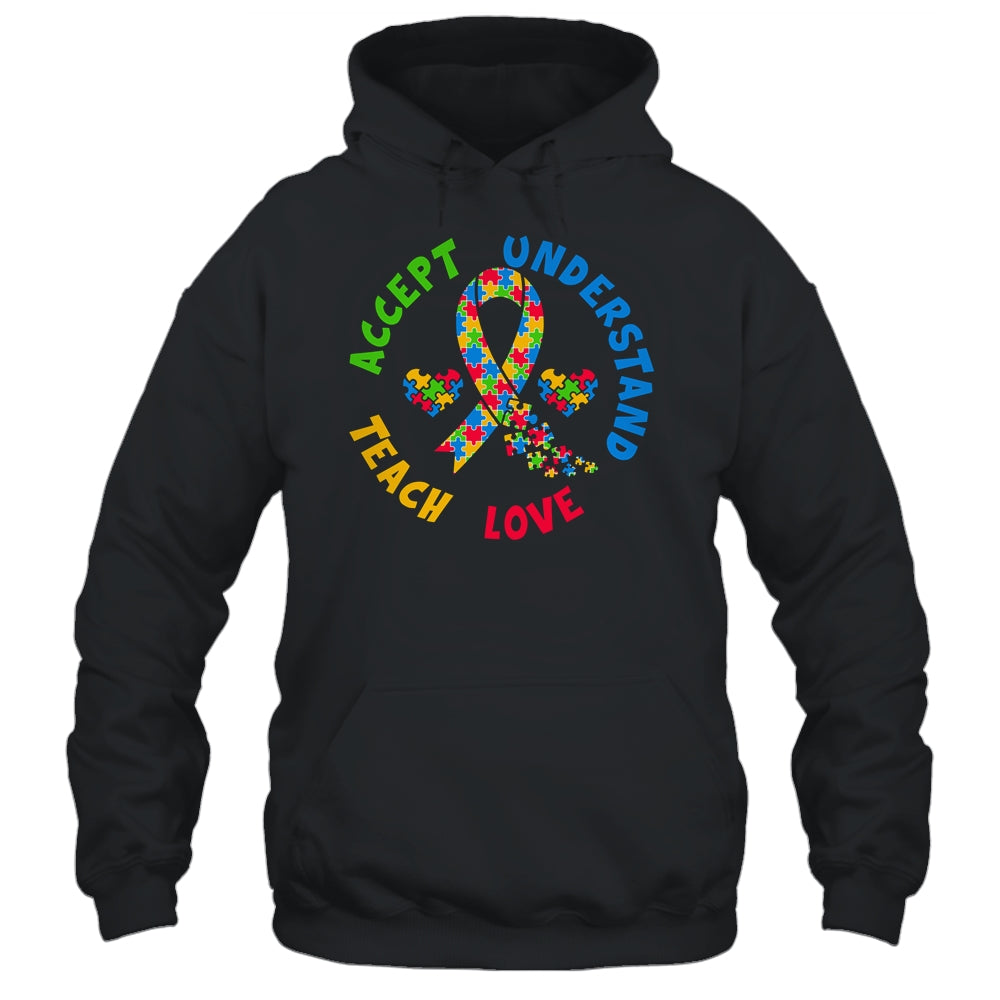Autism Awareness Teacher Teach Accept Understand Love Shirt & Hoodie | siriusteestore