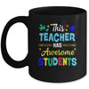 Autism Awareness This Teacher Has Awesome Students Puzzle Mug | siriusteestore
