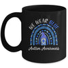 Autism Awareness We Wear Blue Rainbow Gnome Mug | siriusteestore