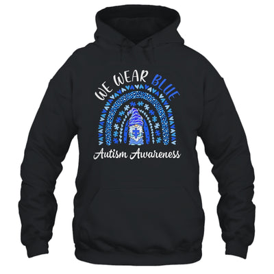Autism Awareness We Wear Blue Rainbow Gnome Shirt & Hoodie | siriusteestore