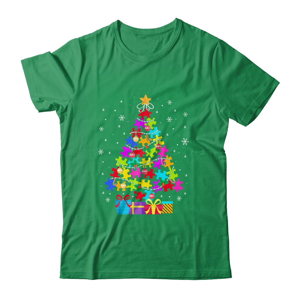 Autism Christmas Tree Gift For A Proud Autistic Person Shirt & Sweatshirt | siriusteestore
