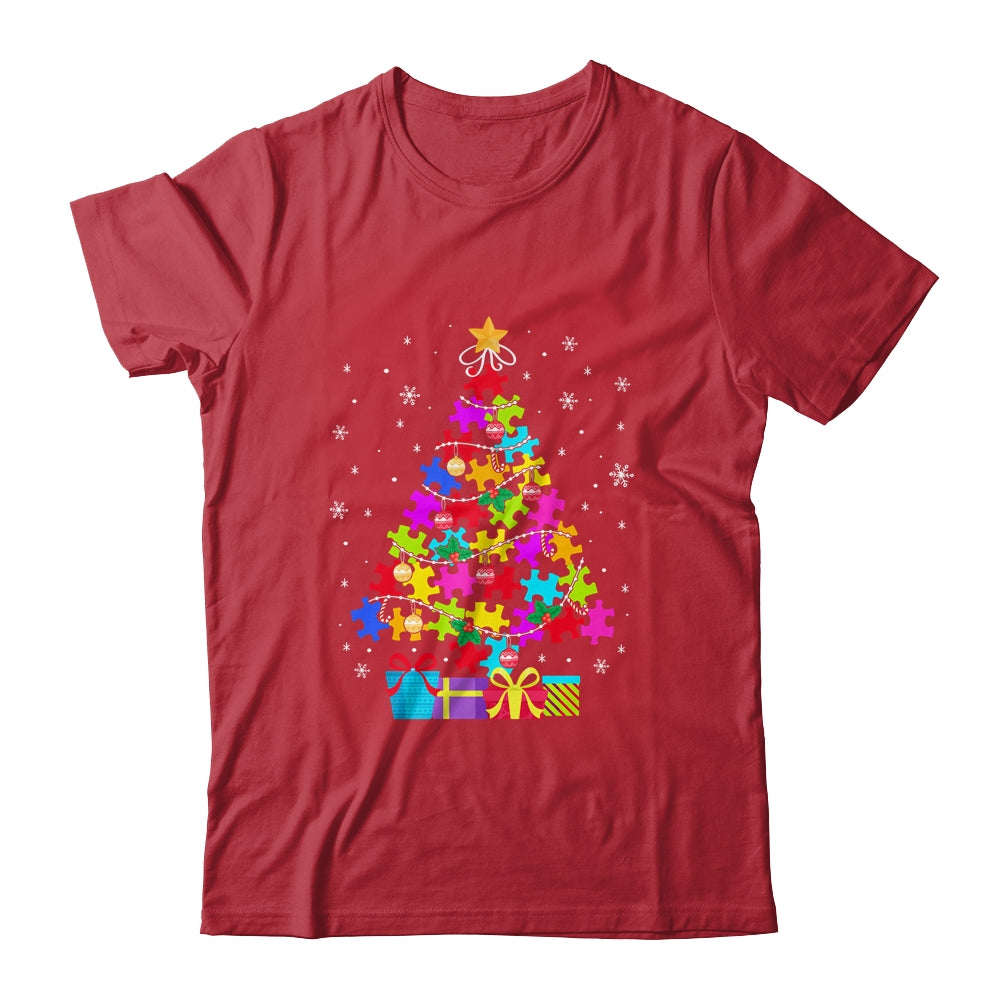 Autism Christmas Tree Gift For A Proud Autistic Person Shirt & Sweatshirt | siriusteestore