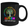 Autism Love Accept Support Autistic Autism Awareness Tree Mug | siriusteestore