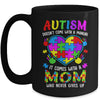 Autism Mom Womens Puzzle Piece Autism Awareness Month Mug | siriusteestore