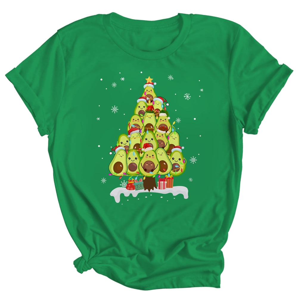 Avocado Tree Christmas Light Funny Christmas Vegans Gifts Shirt & Sweatshirt | siriusteestore