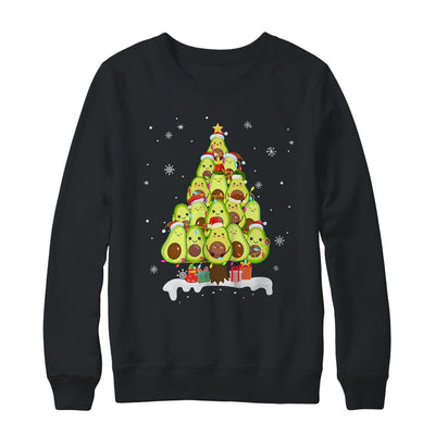 Avocado Tree Christmas Light Funny Christmas Vegans Gifts Shirt & Sweatshirt | siriusteestore