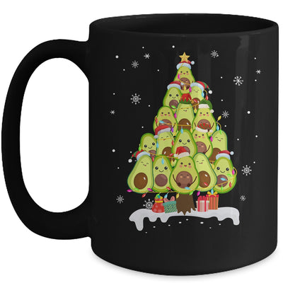 Avocado Tree Christmas Light Funny Christmas Vegans Gifts Mug | siriusteestore