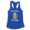 Awesome Beer Xmas Tree Summer For Christmas In July Shirt & Tank Top | siriusteestore
