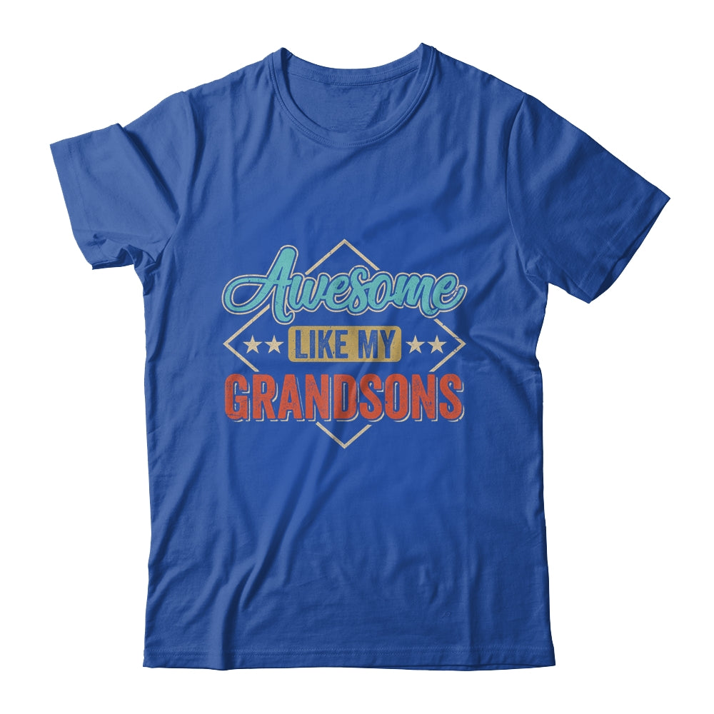Awesome Like My Grandsons For Grandpa On Fathers Day Shirt & Hoodie | siriusteestore