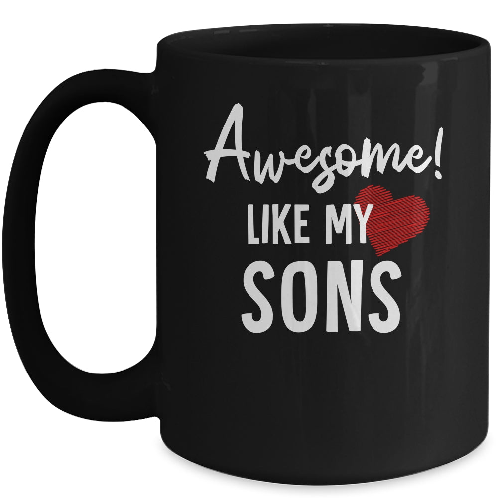 Awesome Like My Sons Fathers Day Dad Joke Mug | siriusteestore