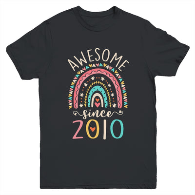 Awesome Since 2010 12th Birthday Rainbow Born In 2010 Youth Shirt | siriusteestore