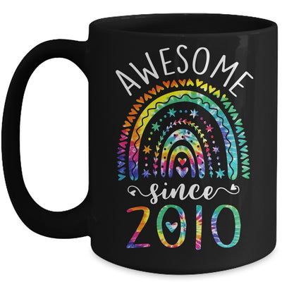 Awesome Since 2010 12th Birthday Rainbow Girl Tie Dye Mug | siriusteestore