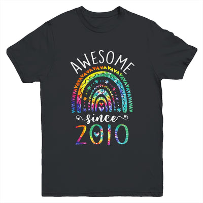 Awesome Since 2010 12th Birthday Rainbow Girl Tie Dye Youth Shirt | siriusteestore