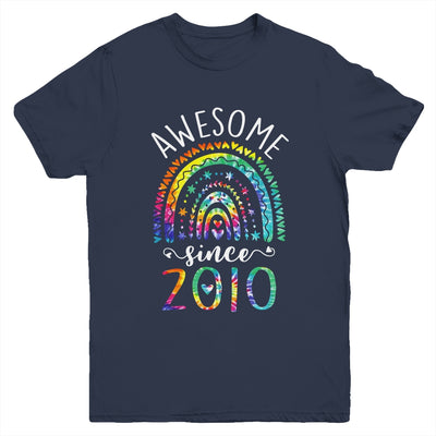 Awesome Since 2010 12th Birthday Rainbow Girl Tie Dye Youth Shirt | siriusteestore