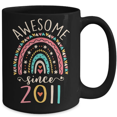 Awesome Since 2011 11th Birthday Rainbow Born In 2011 Mug | siriusteestore