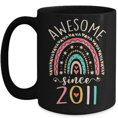 Awesome Since 2011 11th Birthday Rainbow Born In 2011 Mug | siriusteestore