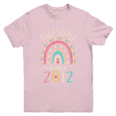 Awesome Since 2012 10th Birthday Rainbow Born In 2012 Youth Shirt | siriusteestore