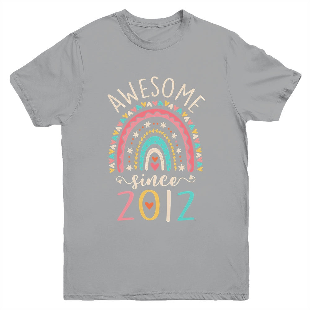 Awesome Since 2012 10th Birthday Rainbow Born In 2012 Youth Shirt | siriusteestore