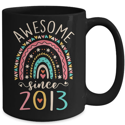 Awesome Since 2013 9th Birthday Rainbow Born In 2013 Mug | siriusteestore