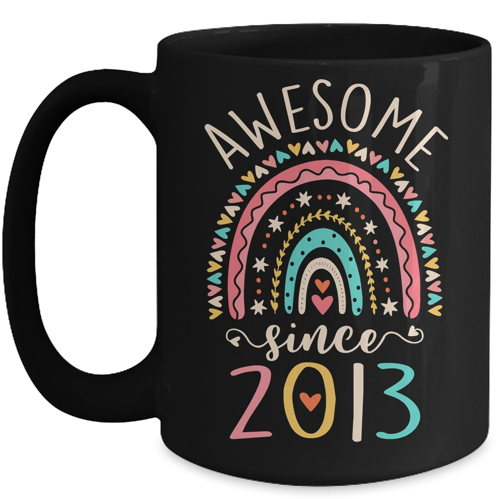 Awesome Since 2013 9th Birthday Rainbow Born In 2013 Mug | siriusteestore
