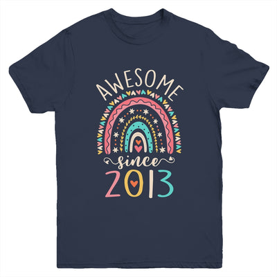 Awesome Since 2013 9th Birthday Rainbow Born In 2013 Youth Shirt | siriusteestore