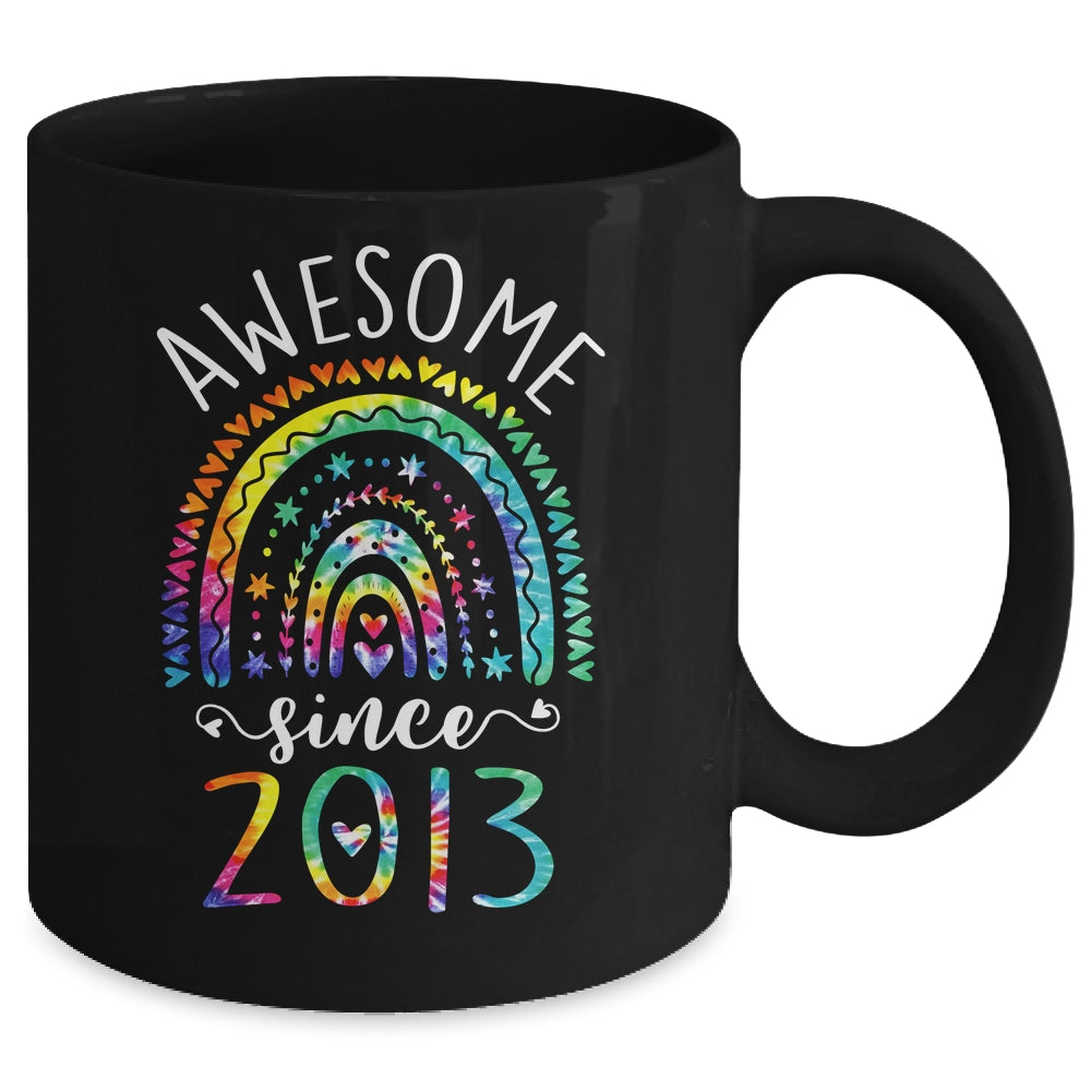 Awesome Since 2013 9th Birthday Rainbow Girl Tie Dye Mug | siriusteestore
