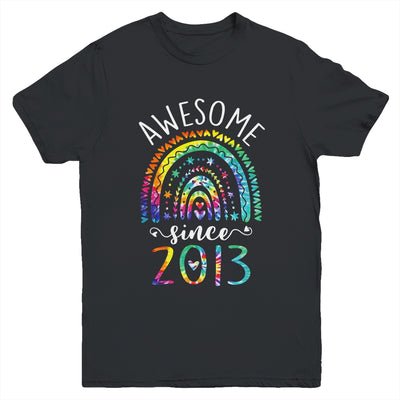 Awesome Since 2013 9th Birthday Rainbow Girl Tie Dye Youth Shirt | siriusteestore