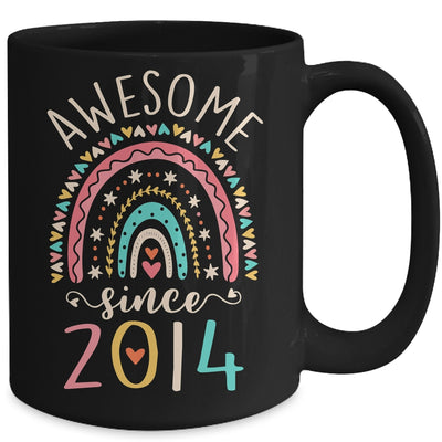 Awesome Since 2014 8th Birthday Rainbow Born In 2014 Mug | siriusteestore