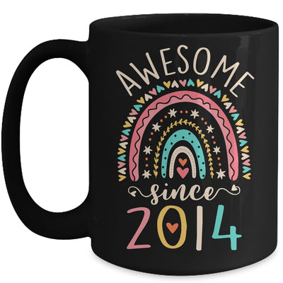 Awesome Since 2014 8th Birthday Rainbow Born In 2014 Mug | siriusteestore