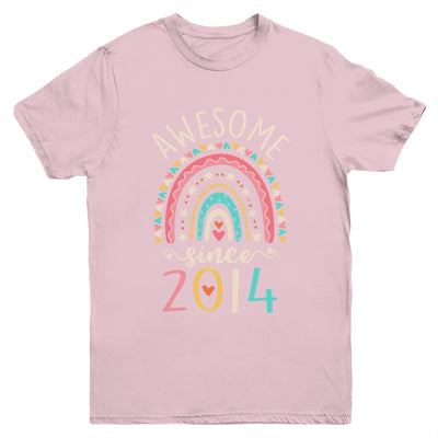Awesome Since 2014 8th Birthday Rainbow Born In 2014 Youth Shirt | siriusteestore