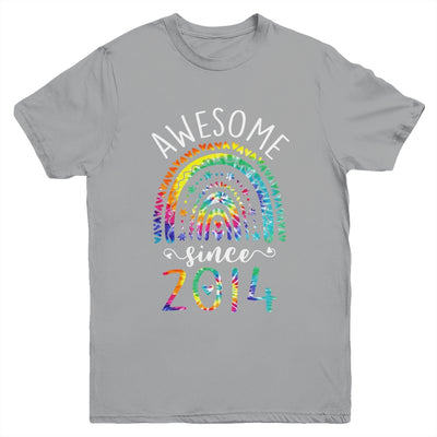 Awesome Since 2014 8th Birthday Rainbow Girl Tie Dye Youth Shirt | siriusteestore