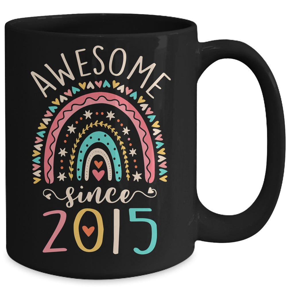 Awesome Since 2015 7th Birthday Rainbow Born In 2015 Mug | siriusteestore