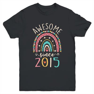 Awesome Since 2015 7th Birthday Rainbow Born In 2015 Youth Shirt | siriusteestore
