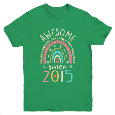 Awesome Since 2015 7th Birthday Rainbow Born In 2015 Youth Shirt | siriusteestore