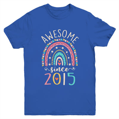 Awesome Since 2015 7th Birthday Rainbow Born In 2015 Youth Shirt | siriusteestore