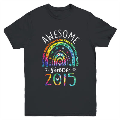 Awesome Since 2015 7th Birthday Rainbow Girl Tie Dye Youth Shirt | siriusteestore