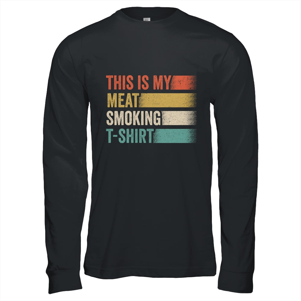 BBQ Smoker Themed Retro Vintage My Meat Smoking Shirt & Hoodie | siriusteestore