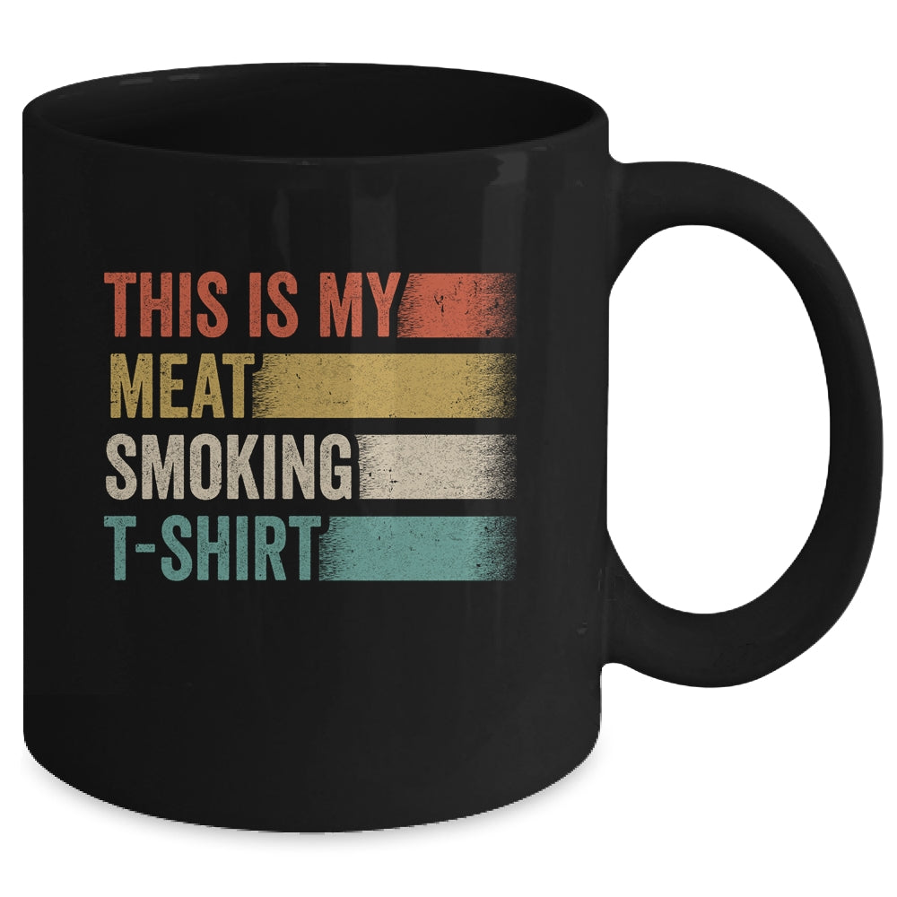 BBQ Smoker Themed Retro Vintage My Meat Smoking Mug | siriusteestore