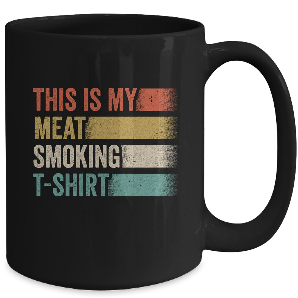 BBQ Smoker Themed Retro Vintage My Meat Smoking Mug | siriusteestore
