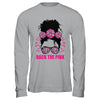 Back The Pink Breast Cancer Awareness Messy Bun Pink Ribbon Shirt & Hoodie | siriusteestore