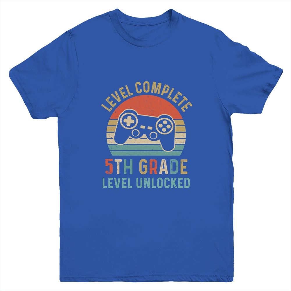 Back To School 2021 5th Grade Gamer Retro Gaming Youth Shirt | siriusteestore