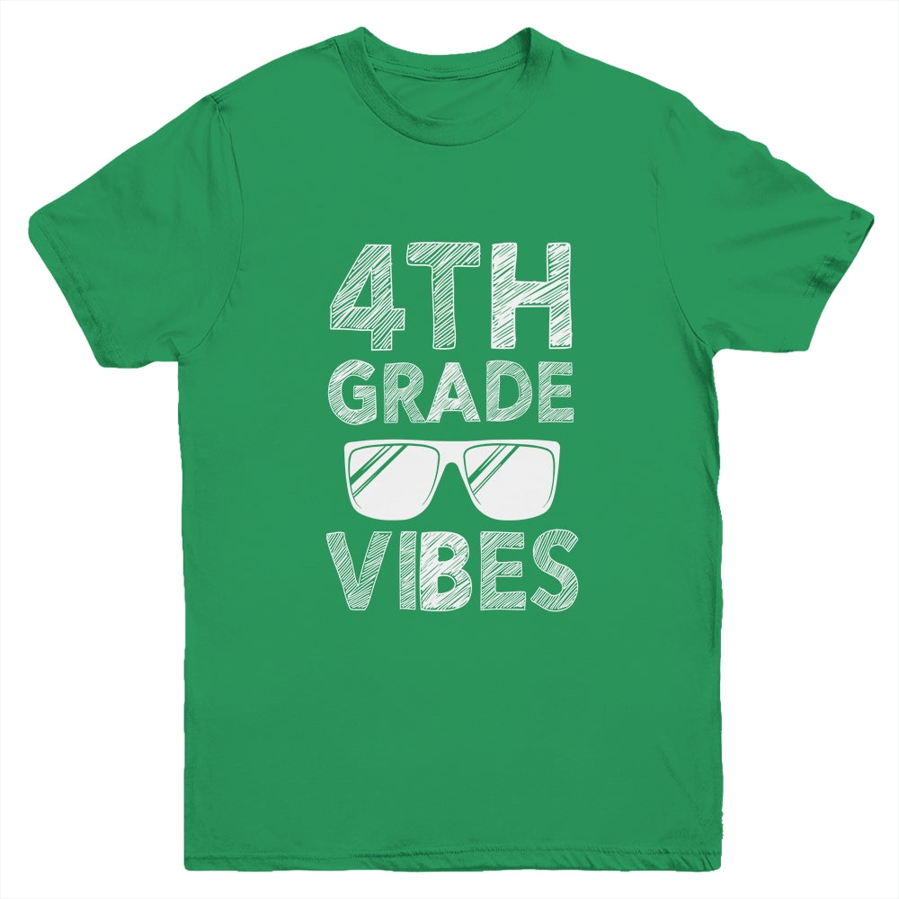 Back To School 4th Grade Vibes Youth Shirt | siriusteestore