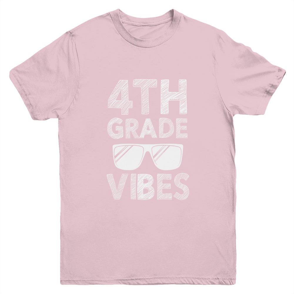 Back To School 4th Grade Vibes Youth Shirt | siriusteestore