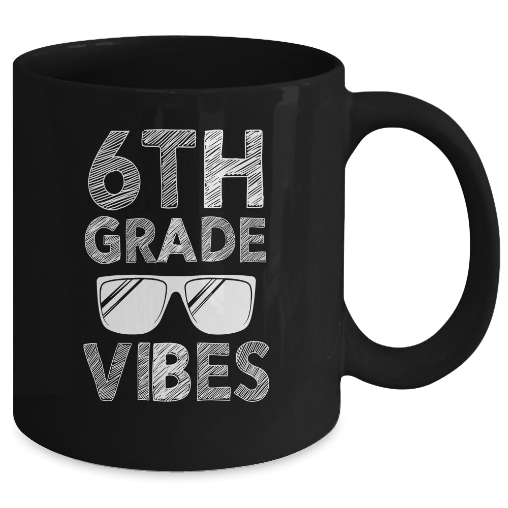 Back To School 6th Grade Vibes Mug | siriusteestore