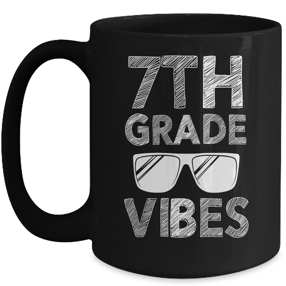 Back To School 7th Grade Vibes Mug | siriusteestore
