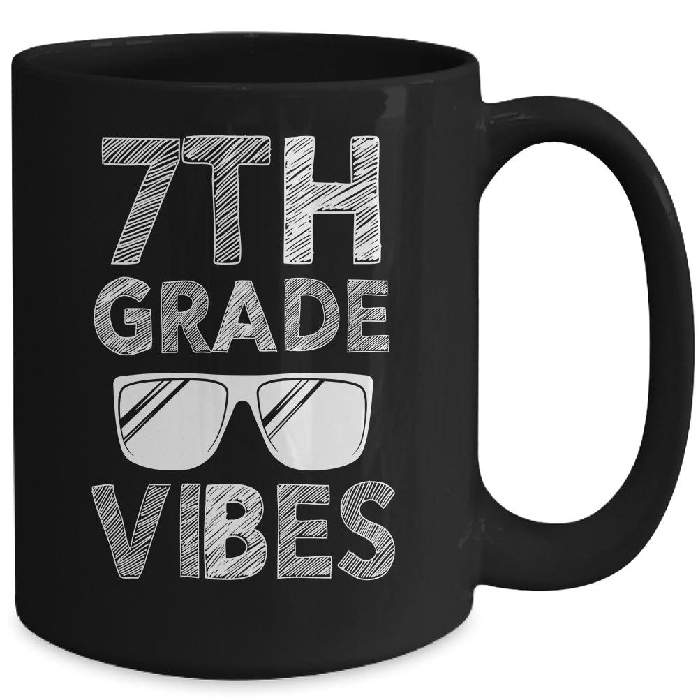 Back To School 7th Grade Vibes Mug | siriusteestore